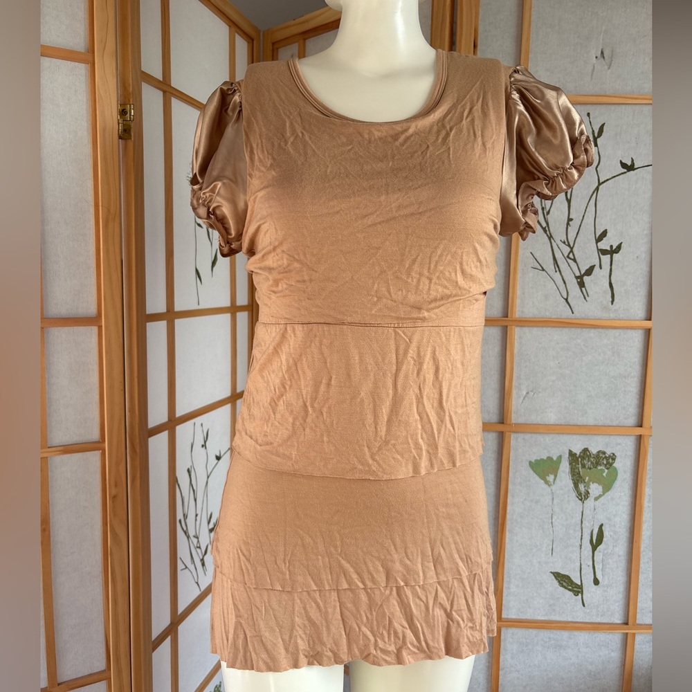 Arden B Layered Ruffle Sleeve Blouse - Picture 3 of 5